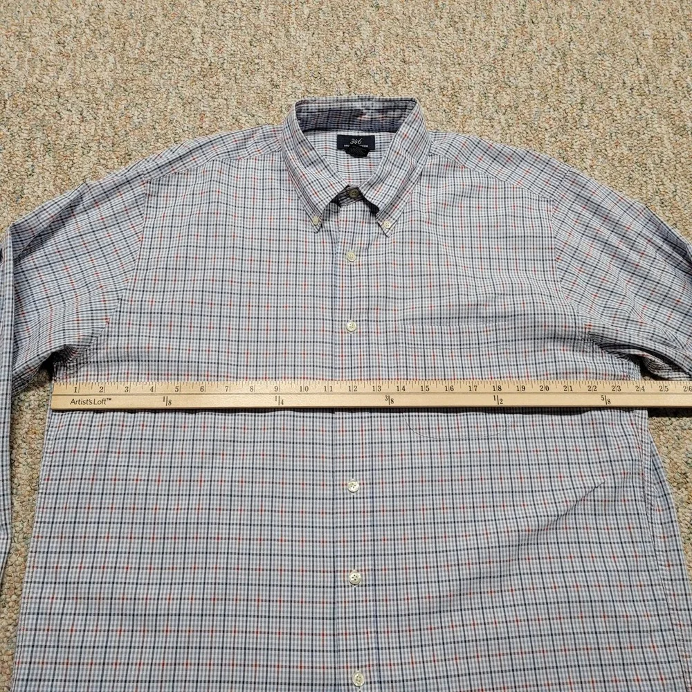 Brooks Brothers 346 Shirt Mens Large Multi Plaid Oxford Button Down Long Sleeve - Picture 10 of 13